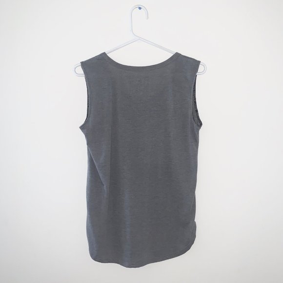 2/$30 Audrey Hepburn Grey Tank Top Sleeveless Tee - Picture 2 of 2